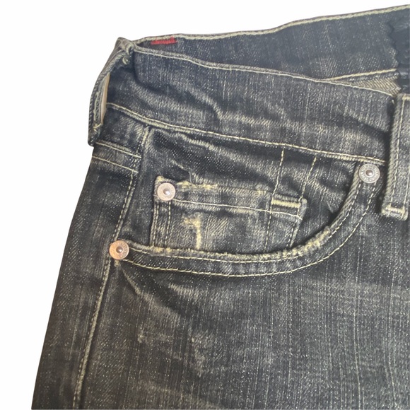 HTF: 7 For All Mankind® ☻︎ x Great China Wall Moto Skull Patch Standard Jeans ☻︎ - Picture 11 of 16